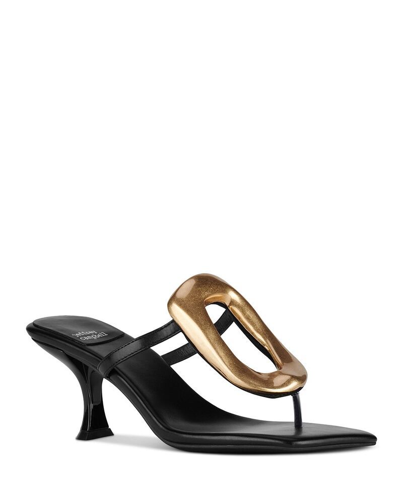 ジェフリー キャンベル レディース シューズ サンダル Jeffrey Campbell Womens Embellished Jelly Thong Sandals Black Gold ブラック