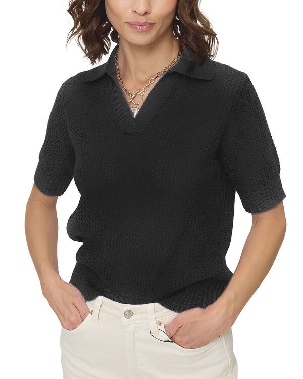セントラルパークウェスト レディース トップス ポロシャツ Central Park West Womens Liana Fitted Polo Black ブラック