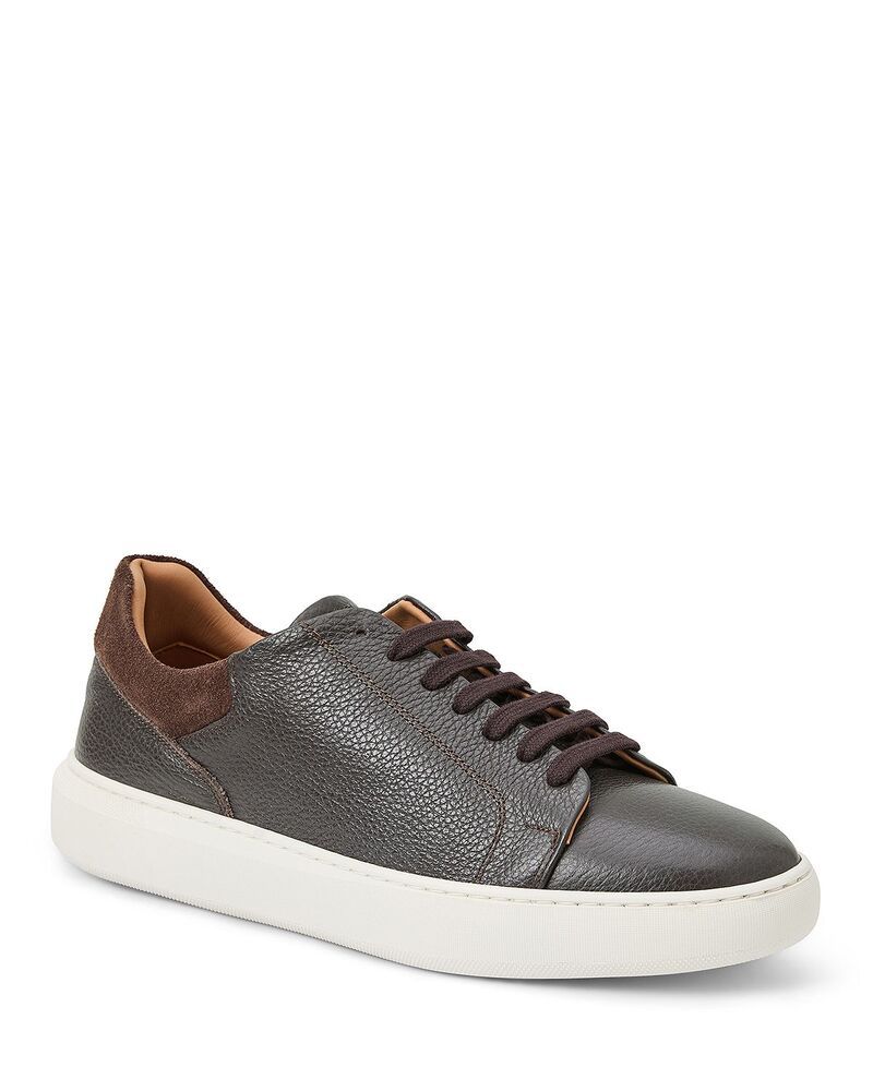 ブルーノマグリ メンズ シューズ スニーカー レザー Bruno Magli Mensalvatore Leather Sneakers Brown ブラウン