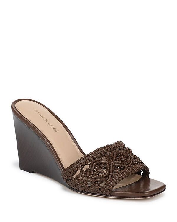 ヴェロニカ ベアード レディース シューズ サンダル Veronica Beard Womens Ellen Woven Wedge Sandals Walnut