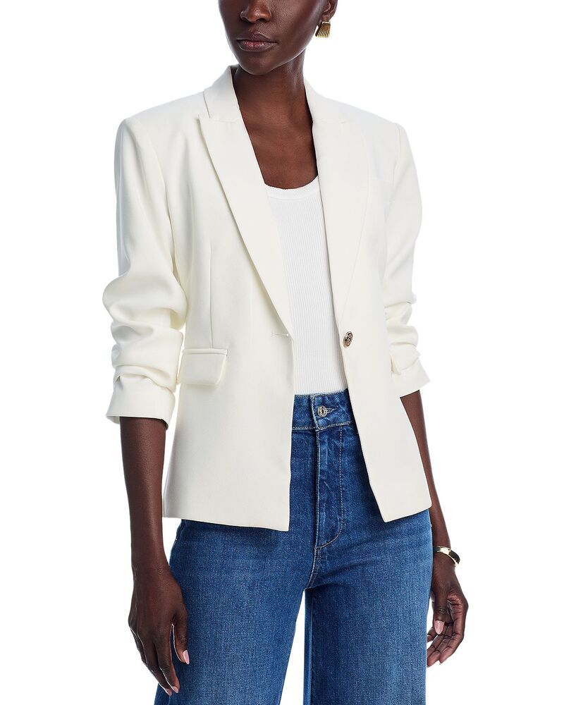 アクア レディース アウター ジャケット・ブルゾン ブレザー AQUA Side Button Blazer Exclusive White ホワイト