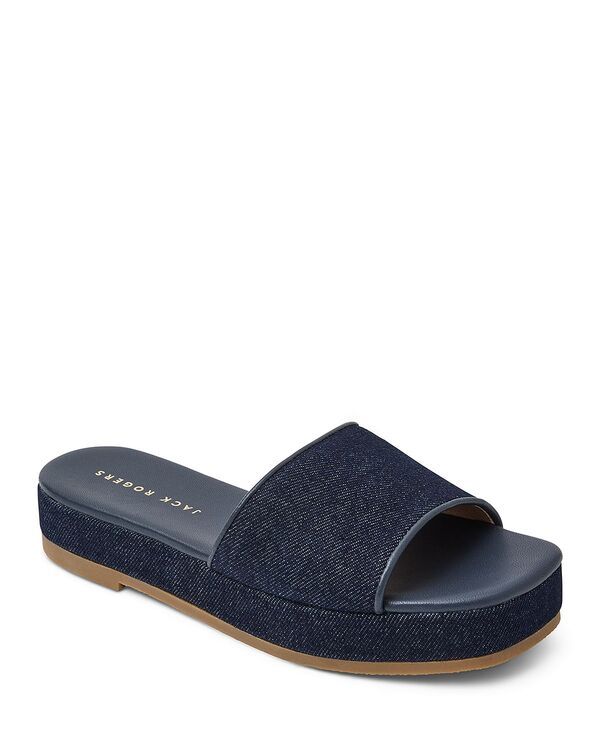 ジャックロジャース レディース シューズ サンダル デニム Jack Rogers Womens Bay Denim Flatform Sandals Indigo インディゴ