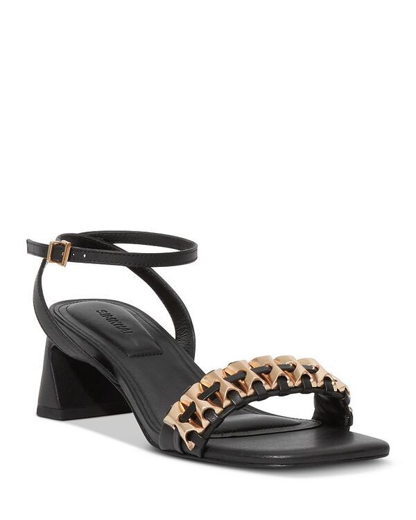 シムカイ レディース シューズ サンダル レザー SIMKHAI Womens Faye Beaded Leather Sandals Black ブラック