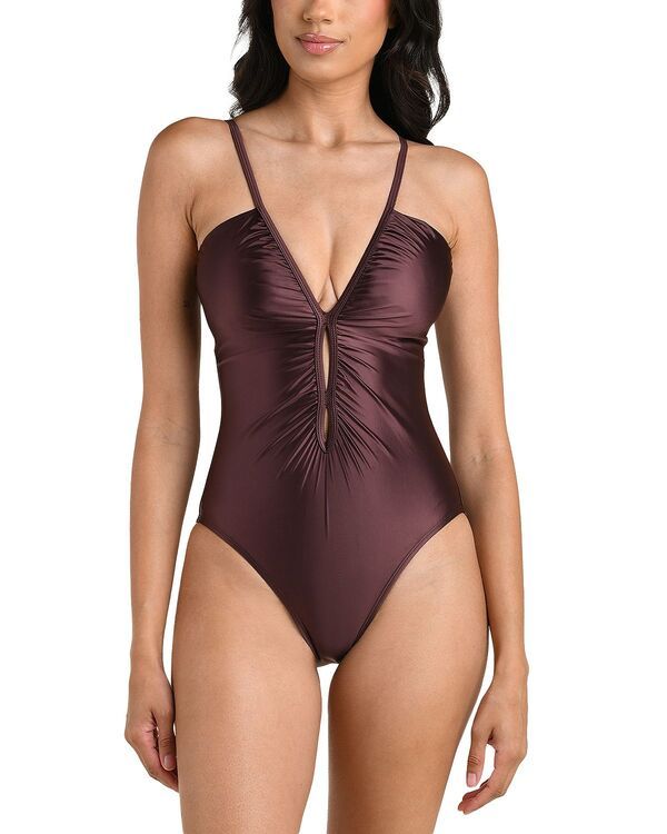 ラブランカ レディース 水着 上下セット Vネック La Blanca Earth Goddess V Neck One Piece Swimsuitruffle
