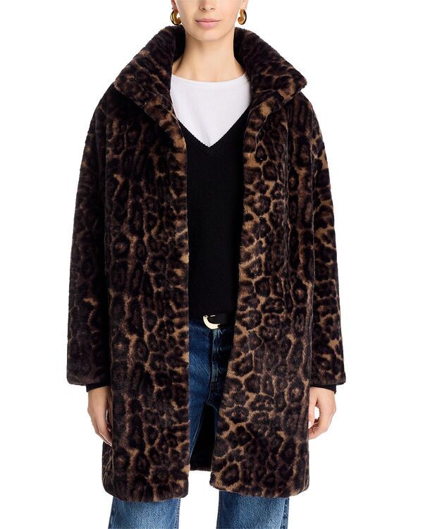 ラブトークン レディース アウター コート Love Token Faux Fur Coat Leopard アニマル
