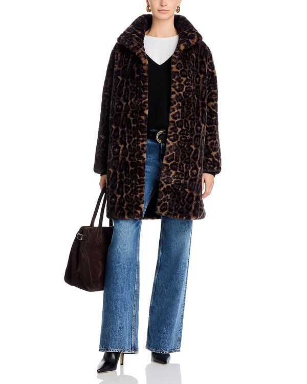 ラブトークン レディース アウター コート Love Token Faux Fur Coat 