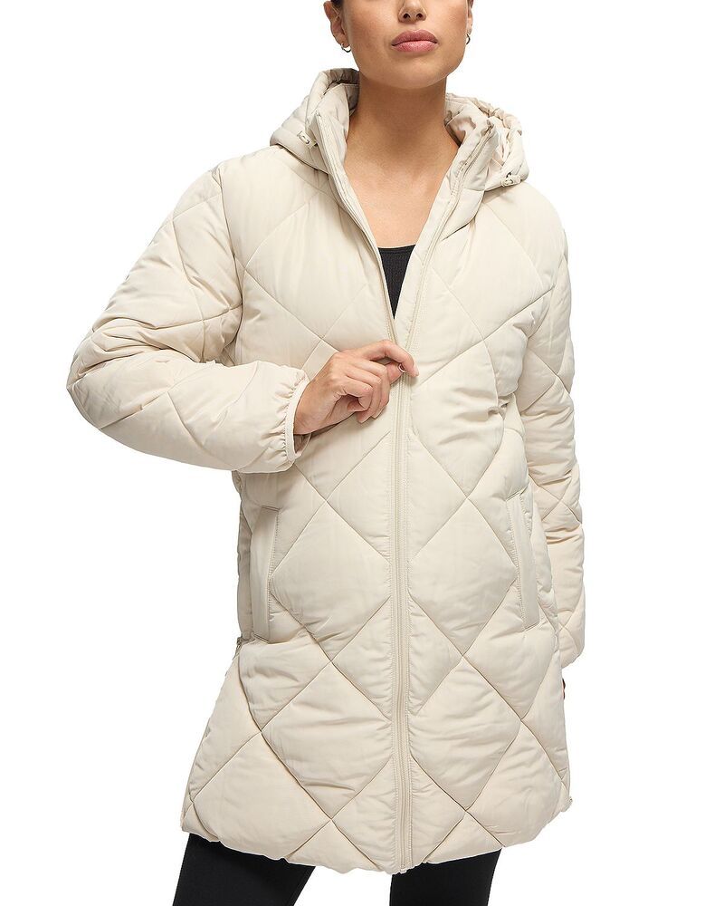イングリッドイザベル レディース アウター コート マタニティ Ingrid Isabelongline Puffer Maternity Coat Stone ストーン