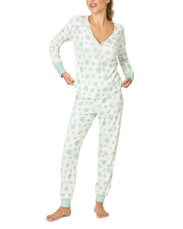 ピージェイサルベージ レディース アウター パーカー・スウェット PJ Salvage Snowflake Wishes Pajama Set Ivory アイボリー