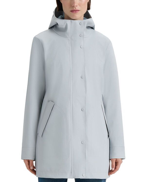 ハンター レディース アウター ジャケット・ブルゾン Hunter Acacia Rubberized Rain Jacket Silver Grey グレー