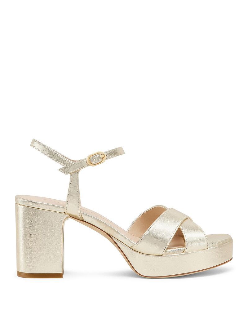 スチュアート ワイツマン レディース シューズ サンダル プラットフォーム Stuart Weitzman Womens Dayna Platform 80 Sandals Light Gold ゴー