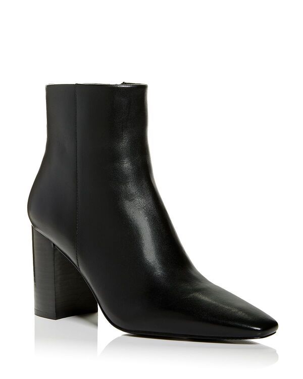 アクア レディース シューズ ブーツ・レインブーツ AQUA Womens Ana Boots Exclusive Black Leather ブラック
