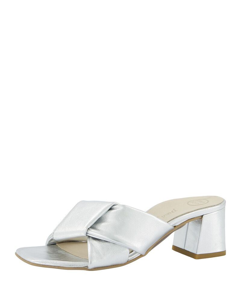 ポール・グリーン レディース シューズ サンダル Paul Green Womens Yasmin Slide Sandals Alu Nappa Metallic メタリック