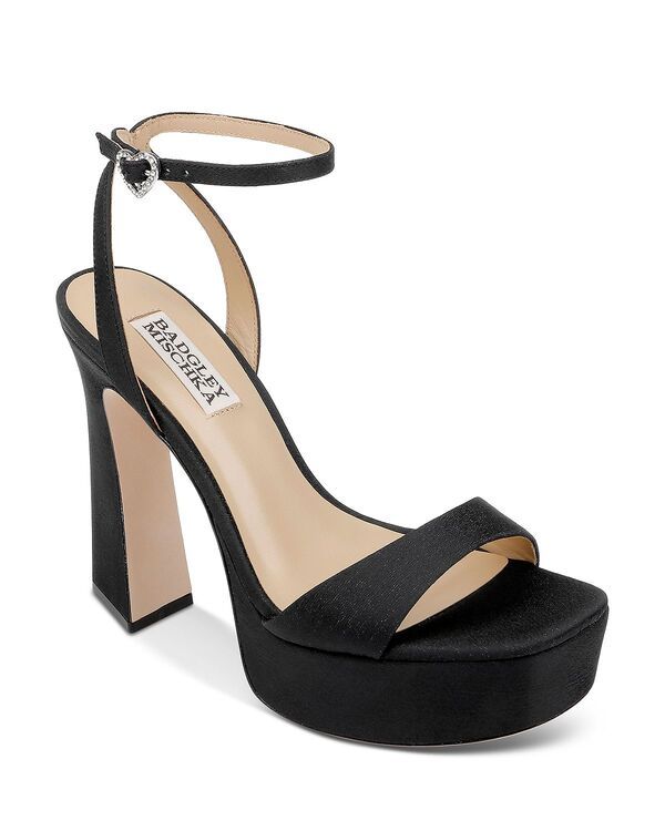 バッジェリーミシュカ レディース シューズ サンダル プラットフォーム ヒール Badgley Mischka Womens Caia Square Toe Higheel Platform Sand