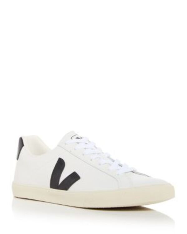 ヴェジャ メンズ シューズ スニーカー レザー VEJA Mens Esplar Low Top Leather Sneakers WhiteBlack ホワイト