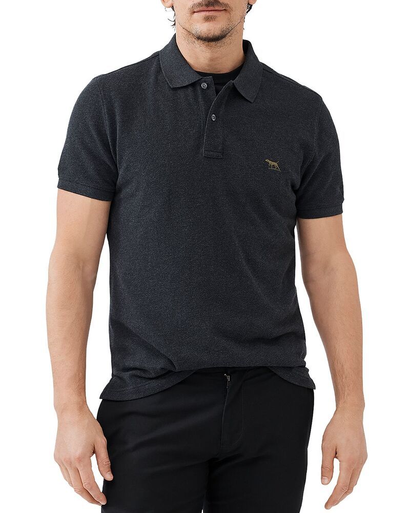ロッドアンドグン メンズ トップス ポロシャツ スリムフィット Rodd Gunn The Gunn Slim Fit Polo Shirt Charcoal チャコール