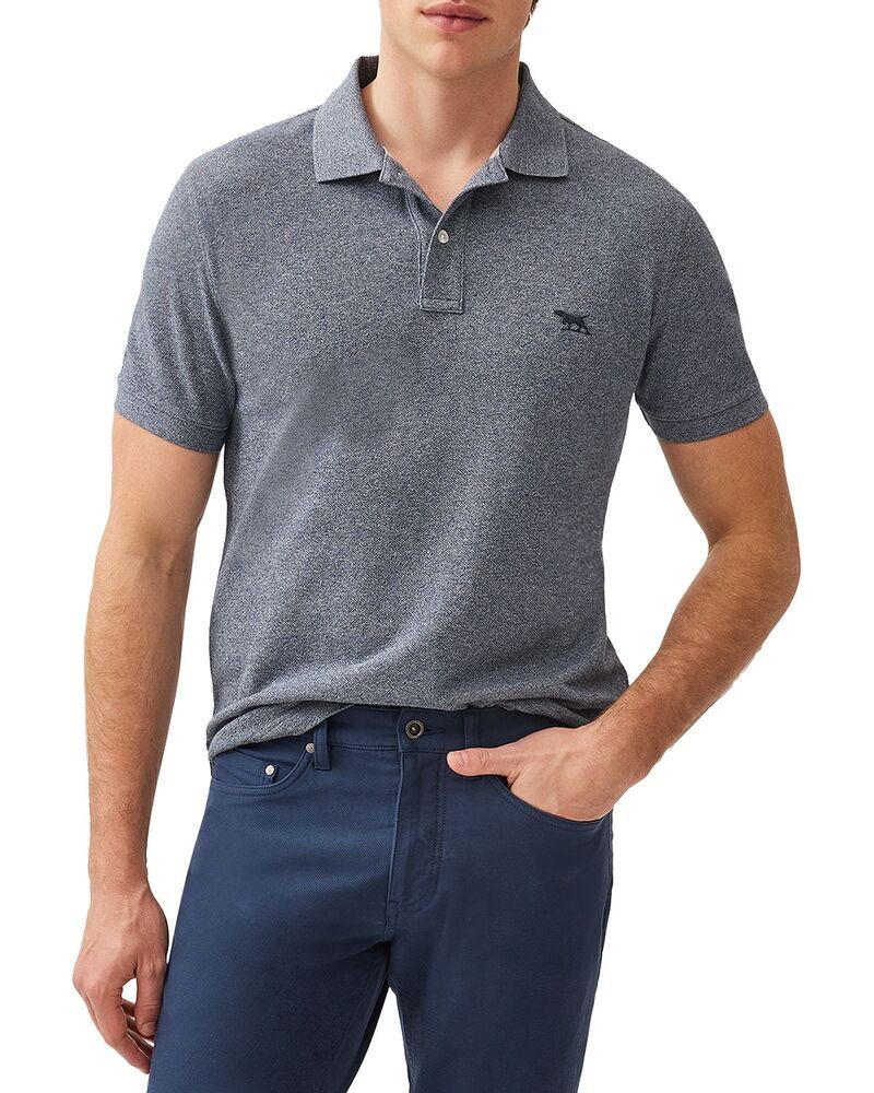 ロッドアンドグン メンズ トップス ポロシャツ スリムフィット Rodd Gunn The Gunn Slim Fit Polo Shirt Denim デニム