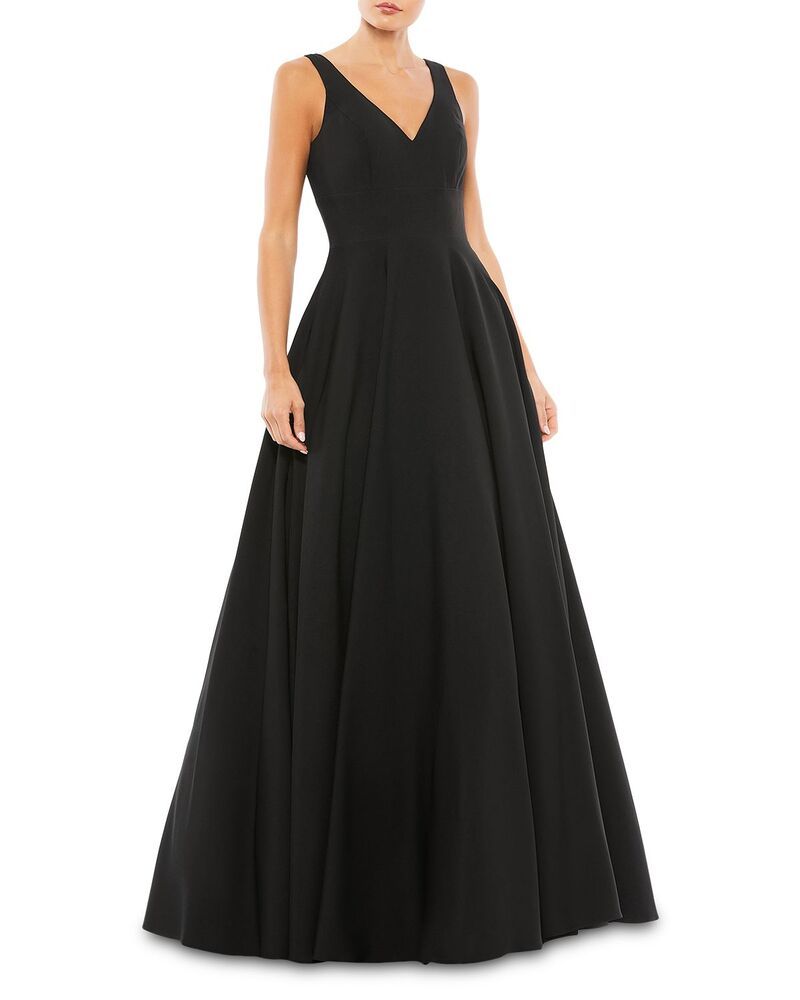 マックダガル レディース アンダーウェア ナイトウェア A ライン ノースリーブ Mac Duggal Classic Sleeveless ALine Ballgown Black ブラック