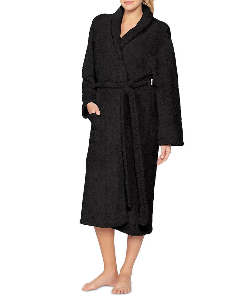 ベアフットドリームス レディース アンダーウェア ナイトウェア BAREFOOT DREAMS CozyChic Adult Robe Black ブラック