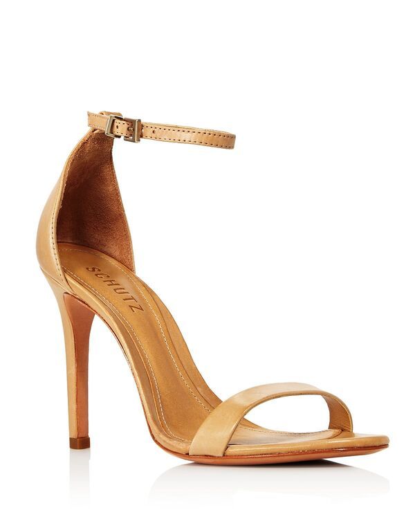 シュッツ レディース シューズ サンダル アンクル ヒール SCHUTZ Womens Cadey Lee Ankle Strap HighHeel Sandals Lightwood Leather