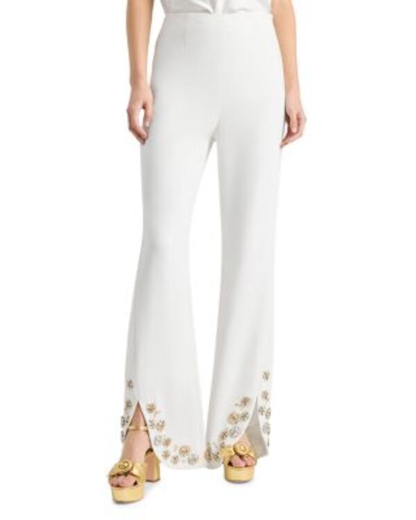 サンク ア セプト レディース ボトムス カジュアルパンツ Cinq Septumbling Flowers Pants Ivory アイボリー