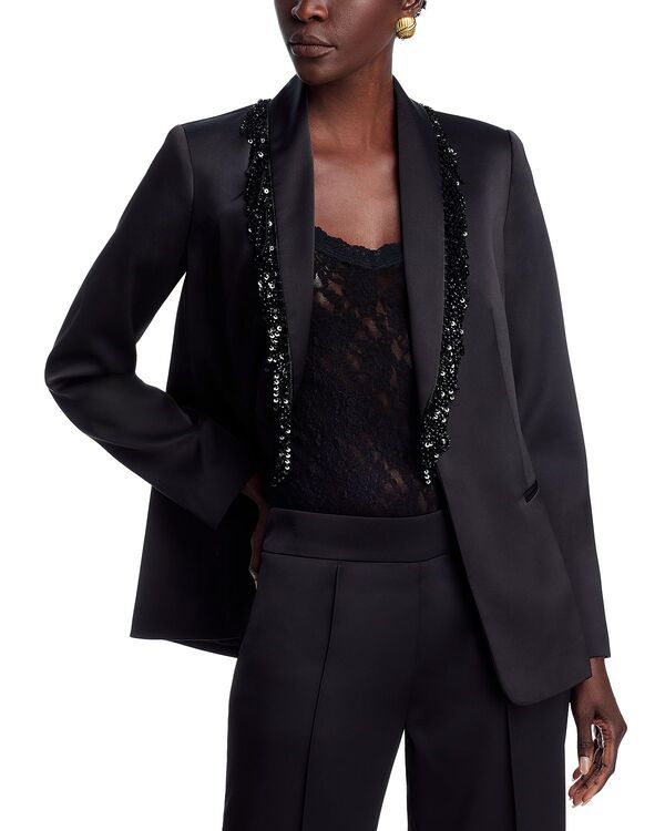 エリータハリ レディース アウター ジャケット・ブルゾン Elie Tahari The Gina Jacket Noir