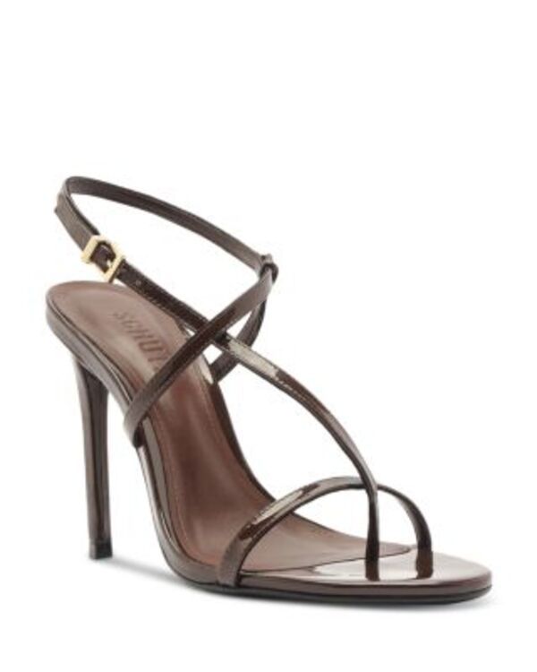 シュッツ レディース シューズ サンダル レザー ヒール SCHUTZ Womens Azure Patent Leather Higheel Sandals Maplewood