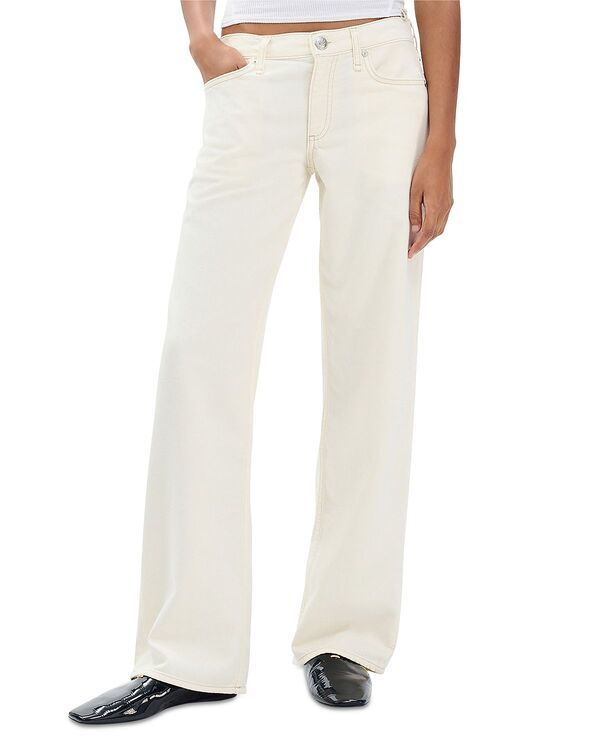 ラグアンドボーン レディース ボトムス デニムパンツ ローライズ ジーンズ rag bone The Saige Low Rise Straight Jeans in Ecru エクリュ