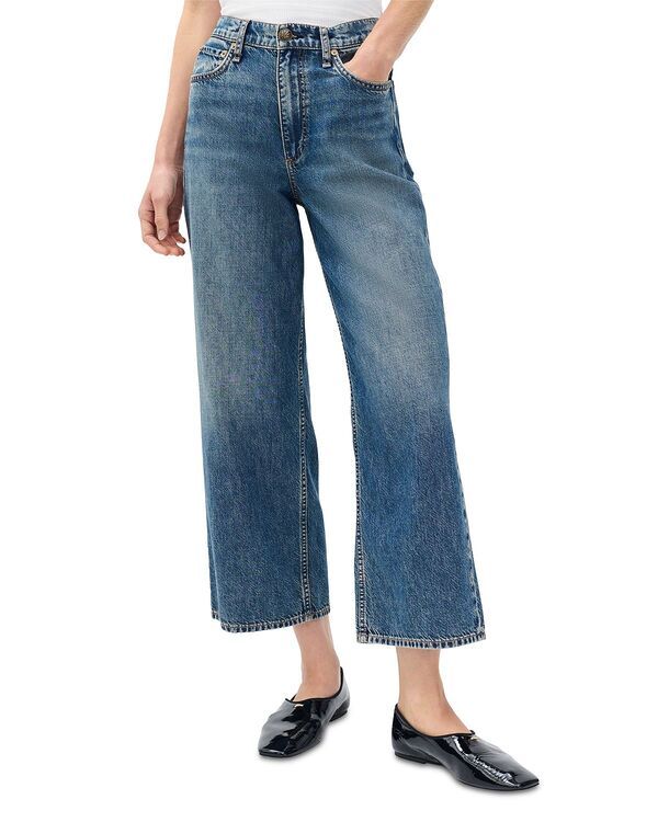 ラグアンドボーン レディース ボトムス デニムパンツ ワイドレッグ アンクル ジーンズ rag bone Andi Wide Leg Ankle Jeans in Declan Delcan