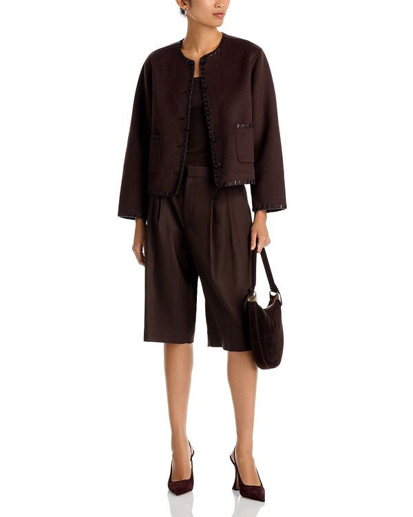 レイルズ レディース アウター ジャケット・ブルゾン Rails Melanie Whipstitch Jacket Dark Brown ブラウン