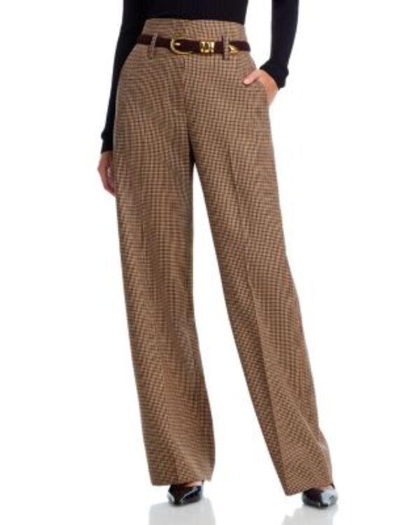 エーエルシー レディース ボトムス カジュアルパンツ ウール ALC Liam Plaid Wool Pants Tan Multi タン