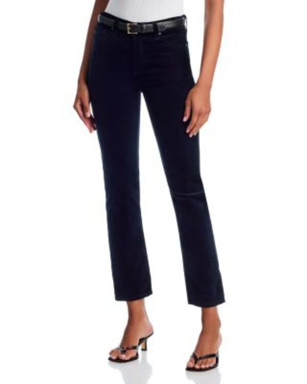 エージー レディース ボトムス カジュアルパンツ コーデュロイ AG 1875 Mid Rise Slim Straight Mari Fit Corduroy Pantsuper Black ブラッ