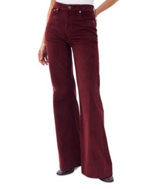 ラグアンドボーン レディース ボトムス カジュアルパンツ コーデュロイ rag bone Skylar High Rise Corduroy Pants Burgundy バーガンディ