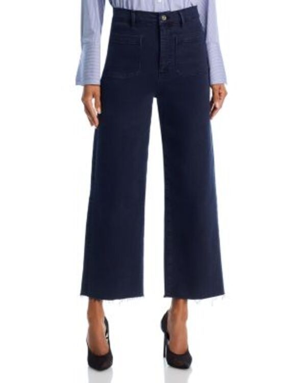 フレーム レディース ボトムス カジュアルパンツ FRAME The Anchor Pants Navy Raw Fray ネイビー