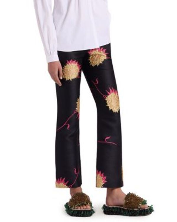 ラ・ダブル・ジェイ レディース ボトムス カジュアルパンツ ダービー La DoubleJ 247 Derby Jacquard Pants Derby Jacquard Black ブラック