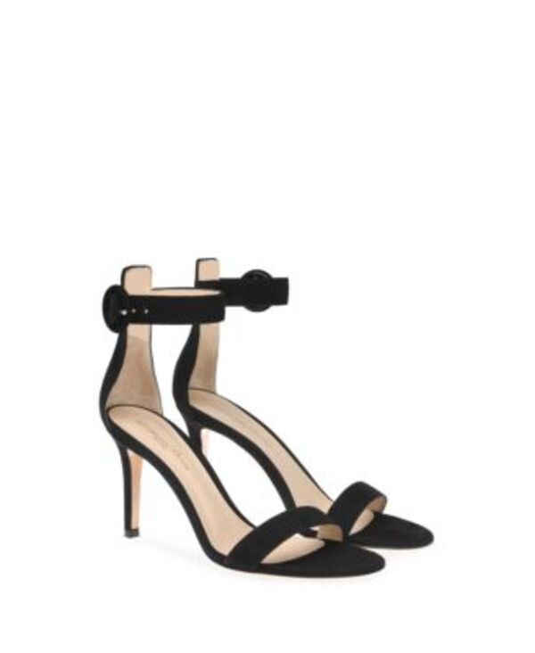 ジャンヴィト ロッシ レディース シューズ サンダル Gianvito Rossi Womens Portofino 85 Sandals Black Suede ブラック