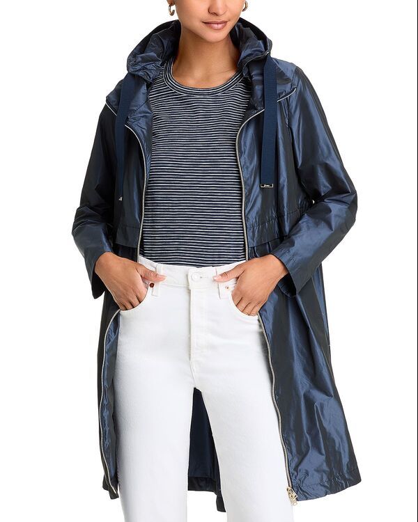 ヘルノ レディース アウター ジャケット・ブルゾン パーカー Herno Techno Taffeta Parka Navy ネイビー