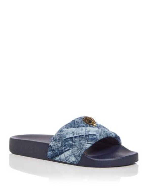 カートジェイガーロンドン レディース シューズ サンダル キルティング KURT GEIGER LONDON Womens Meena Eagle Quilted Slide Sandals Navy
