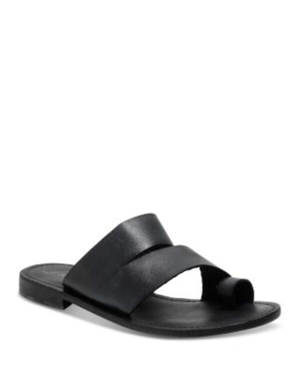 フリーピープル レディース シューズ サンダル Free People Womens Abilene Toe Loop Sandals Washed Black ブラック