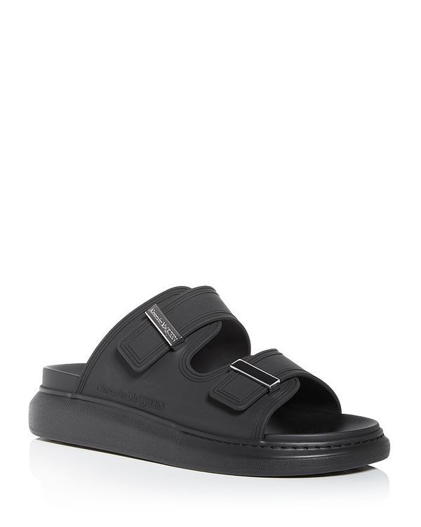 アレキサンダー・マックイーン メンズ シューズ サンダル Alexander McQUEEN Mens Slide Sandals Black Multi ブラック