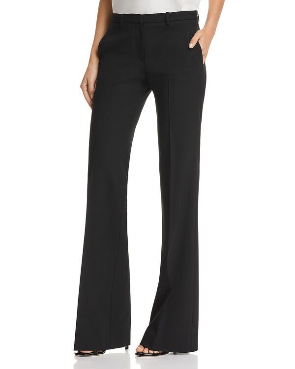 セオリー レディース ボトムス カジュアルパンツ ウール Theory Demitria WoolBlend Flared Pants Black ブラック