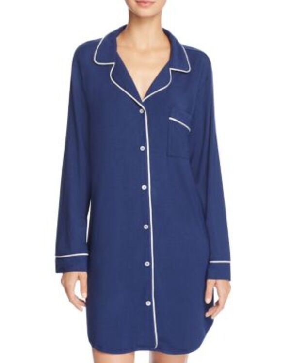 エバージェイ レディース トップス シャツ Eberjey Gisele Sleepshirt NavyIvory アイボリー