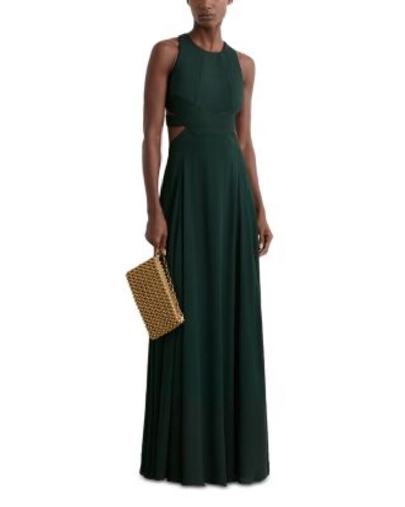 レイス レディース トップス ワンピース カットアウト マキシ REISS Paloma Cutout Maxi Dress Green グリーン