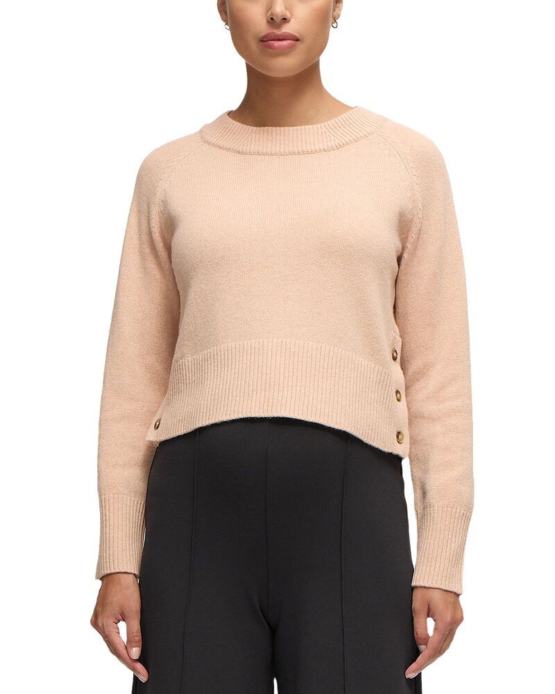 イングリッドイザベル レディース アウター ニット・セーター モックネック マタニティ Ingrid Isabel Crop Mock Neck Maternity Sweater Champagne
