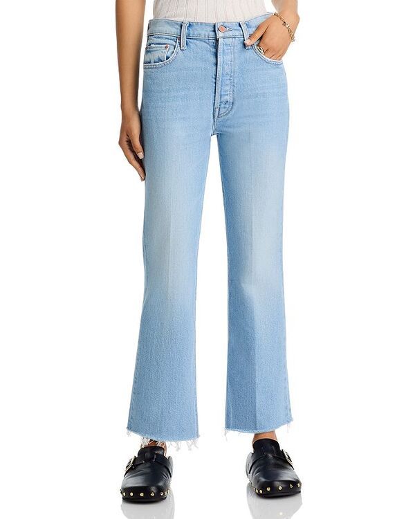 マザー レディース ボトムス デニムパンツ ジーンズ MOTHER The Tripper Flood Fray Jeans in Cool As A Cat Cool As A Cat