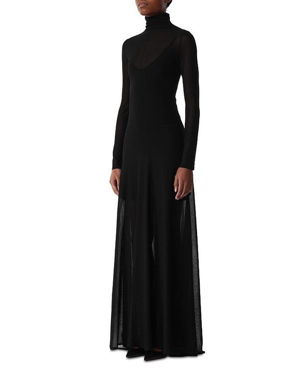 ジェイソン ウー レディース トップス ワンピース タートルネック Jason Wu Collection High Turtleneck Long Dress Black ブラック