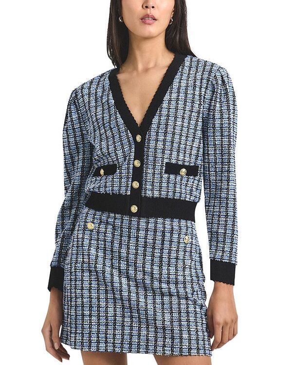 デレクラムテンクロスバイ レディース ボトムス スカート ミニ ツイード Derek Lam 10 Crosby Alira Stretch Tweed Mini Skirt Blue Multi ブ