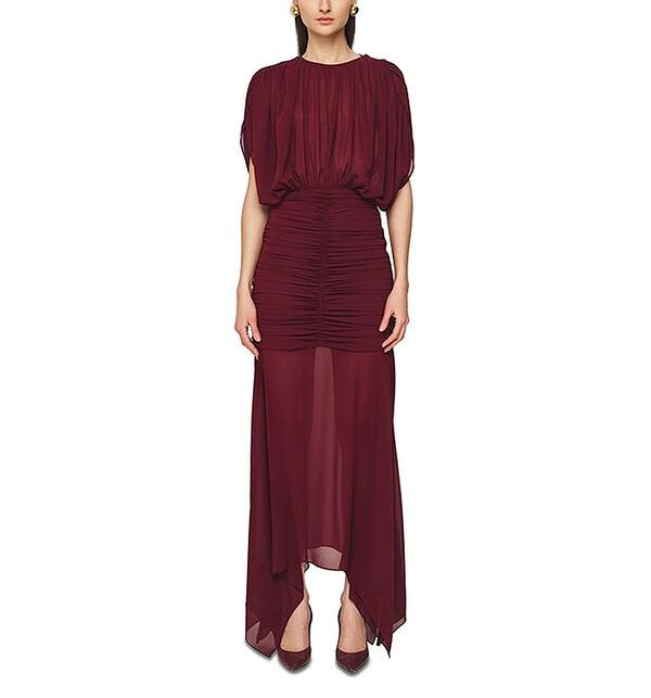 ロニーコボ レディース トップス ワンピース Ronny Kobo Louisa Dress Burgundy バーガンディ