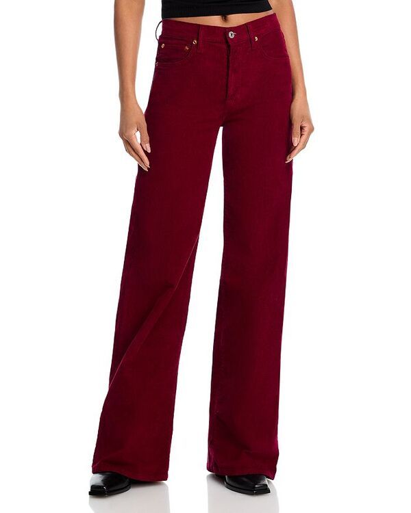 リダン レディース ボトムス デニムパンツ ワイドレッグ ジーンズ REDONE High Rise Wide Leg Jeans in Beet Cord Beet Cord