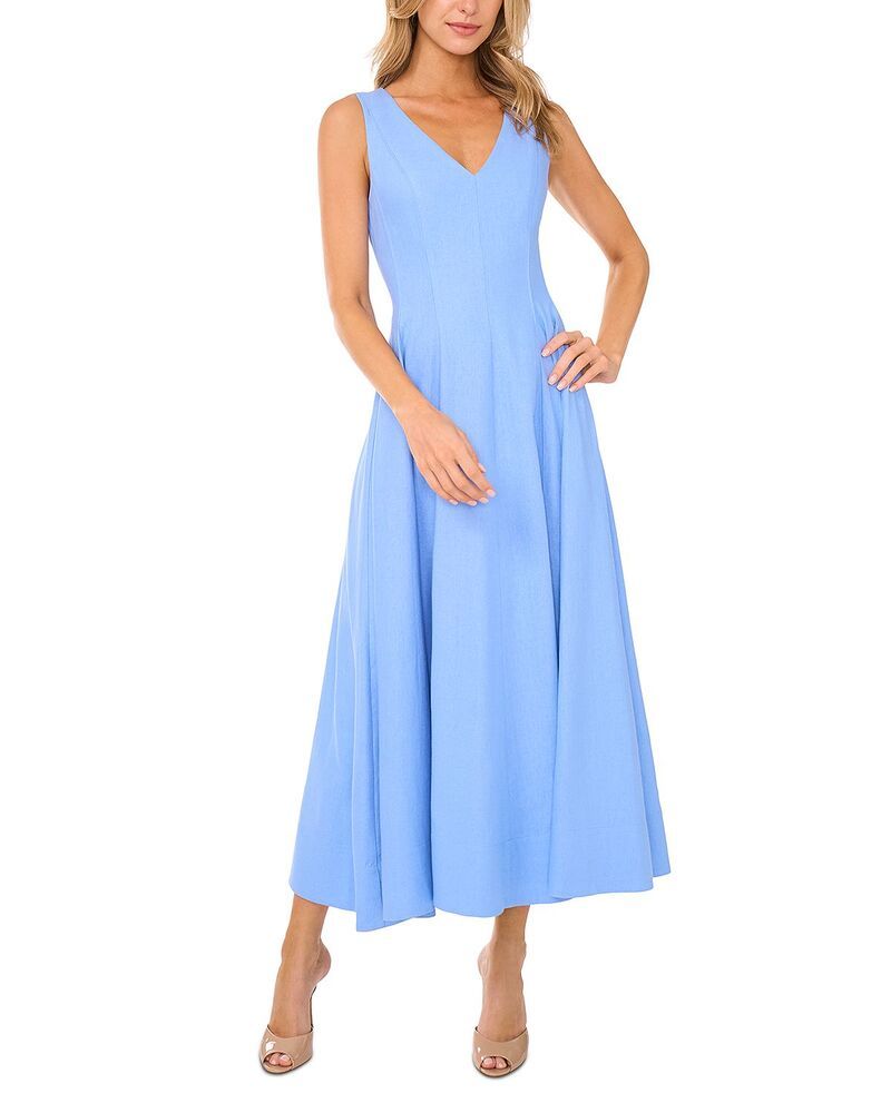 テッドベーカー レディース トップス ワンピース Vネック プリーツ ノースリーブ マキシ Ted Baker Sleeveless V Neck Pleated Maxi Dress Hydrang