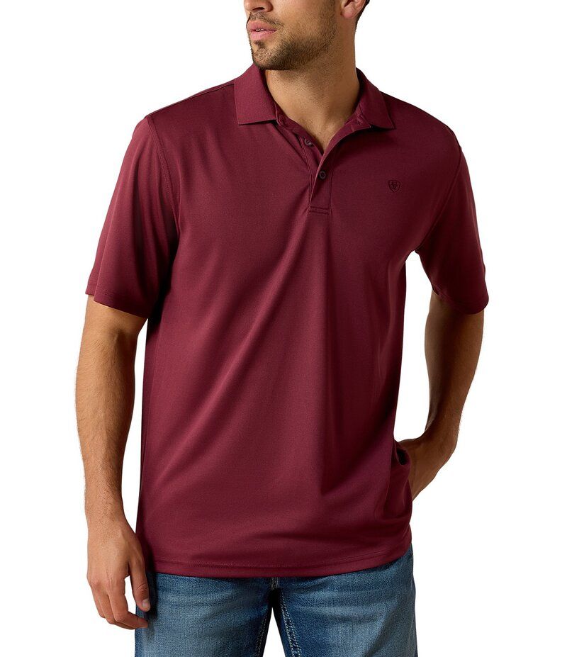 アリアト メンズ トップス シャツ ポロシャツ トール Ariat Big Tall TEK Performance Short Sleeve Polo Shirt Red レッド